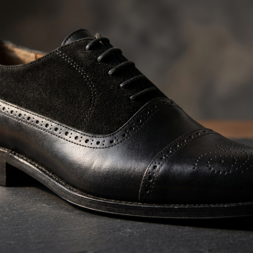 Pack Prestige Borj Afrique : Oxford Brogue en Daim & Cuir + Ceinture Offerte
