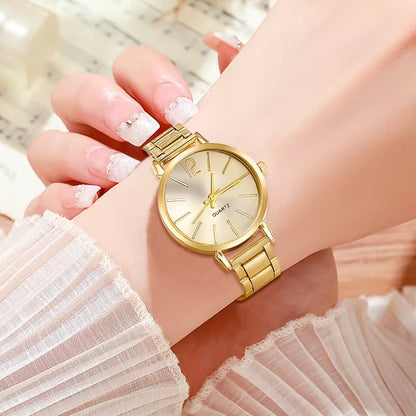 Ensemble Prestige Couple – Montres & Bracelets de Luxe Dorés