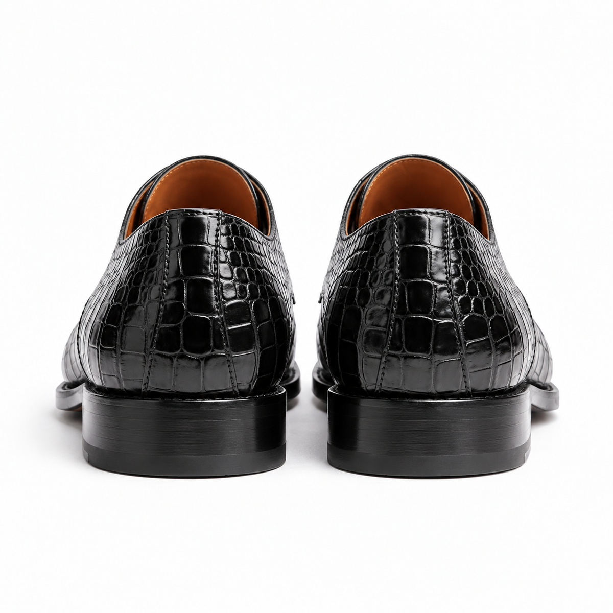 Chaussures Derby en Cuir Crocodile Premium - Élégance & Distinction
