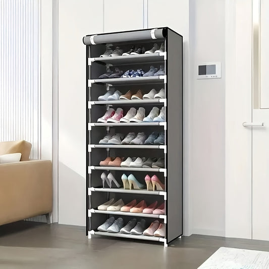 Organisateur de Chaussures Multifonctionne avec Housse Anti-Poussière