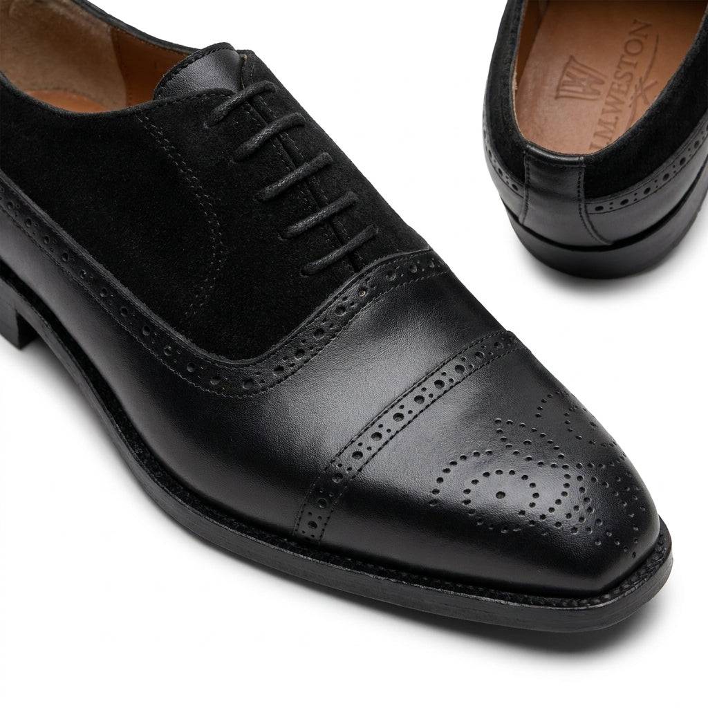 Pack Prestige Borj Afrique : Oxford Brogue en Daim & Cuir + Ceinture Offerte