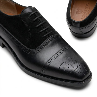 Pack Prestige Borj Afrique : Oxford Brogue en Daim & Cuir + Ceinture Offerte