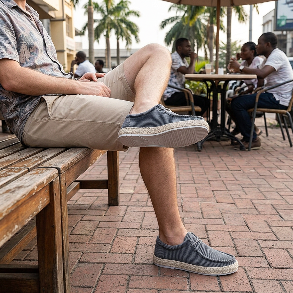 Mocassins Premium en Velours Côtelé
