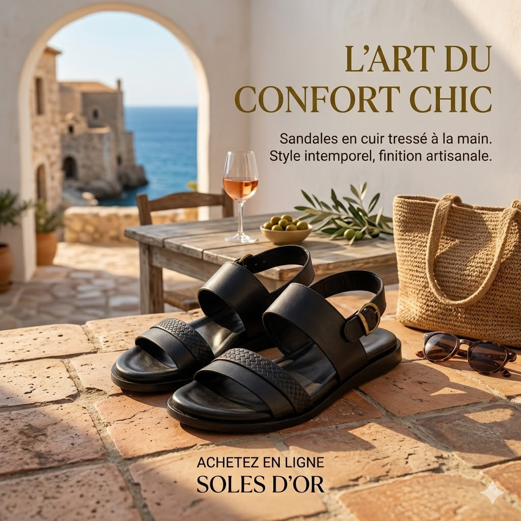 SANDALES EN VRAI CUIR – CONFORT & QUALITÉ PREMIUM