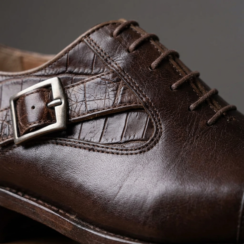 Chaussures Richelieu Premium en Cuir Marron - Élégance Masculine Congo