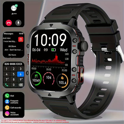 Smartwatch Tactique Pro - Appels Bluetooth & Robustesse Militaire