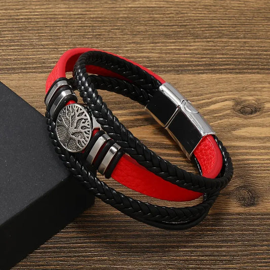 Bracelet en Cuir PU Tendance & Minimaliste avec Fermoir Magnétique
