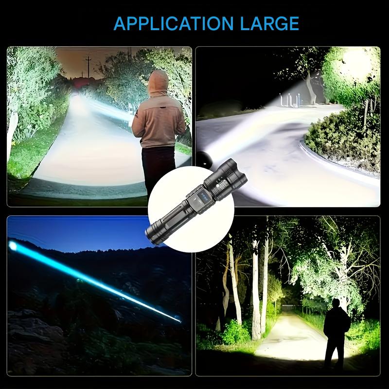 Lampe de poche LED rechargeable par USB avec zoom