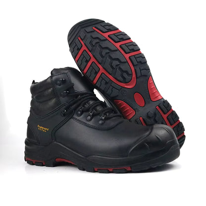 Bottines de Sécurité Premium Cuir Véritable – Protection & Imperméabilité