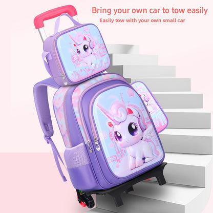 Pack Scolaire Premium Licorne 3-en-1 - Imperméable & Ergonomique