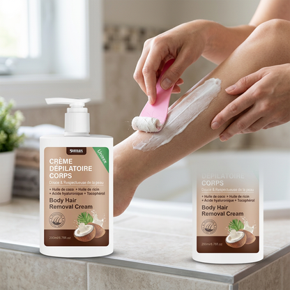 Crème Dépilatoire Sumax à l'Huile de Coco - Peau Douce en 10 Minutes