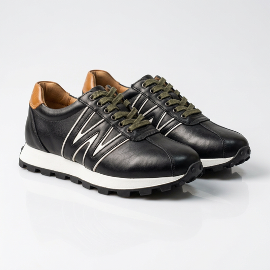 Sneakers Artisanales en Cuir Premium - Style & Confort Absolu