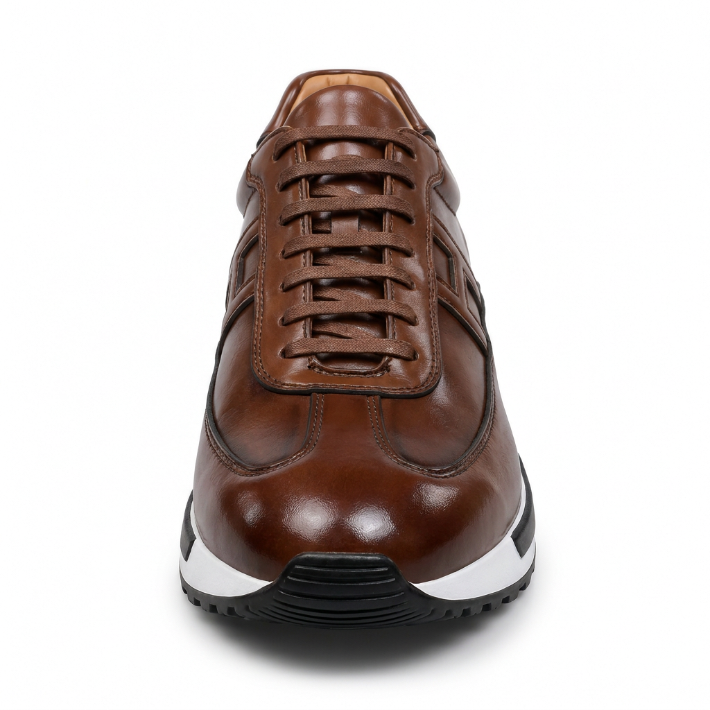 Sneakers Luxe en Cuir Brun – Élégance, Confort & Durabilité | Boutique Officielle