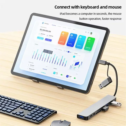 Hub USB-C 8-en-1 Premium – Station de Travail Tout-en-Un | Congo Tech Store