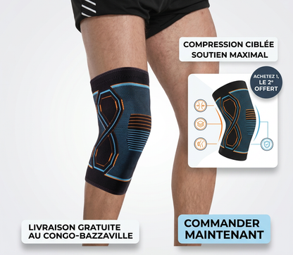 Genouillère de Compression Sportive Haute Performance - Soutien & Mobilité