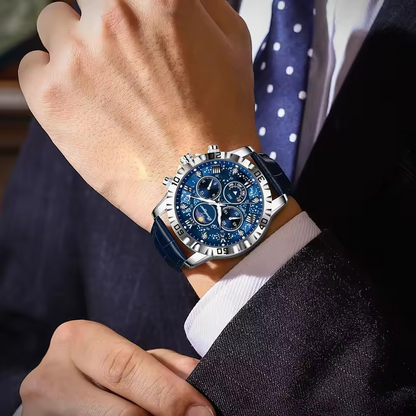Montre de Luxe Poedagar Chronographe – Élégance & Précision pour Homme
