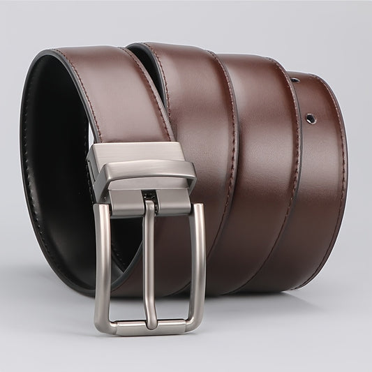 Lot 2 Ceinture Homme Double Face en Cuir