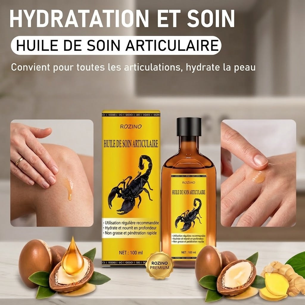 Huile de Massage aux Extraits de Plantes Naturelles – 100 ml