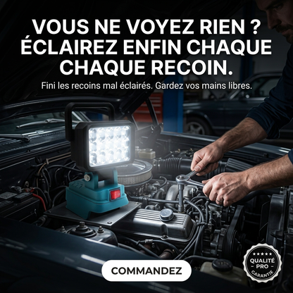 Projecteur LED Haute Puissance – Éclairage Pro sans fil