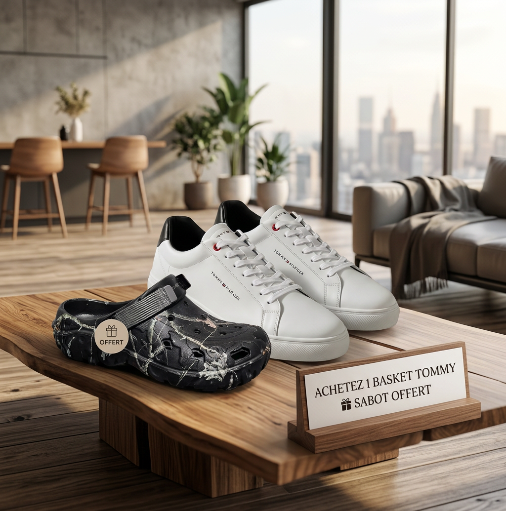 ACHETEZ 1 BASKET TOMMY 🎁 SABOT OFFERT - Offre Exclusive Congo