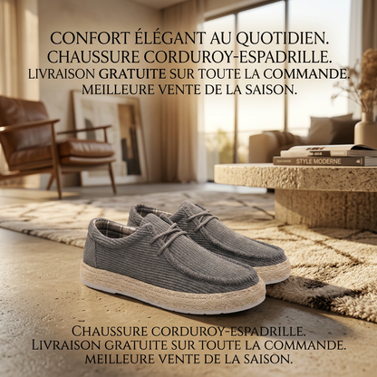 Mocassins Premium en Velours Côtelé