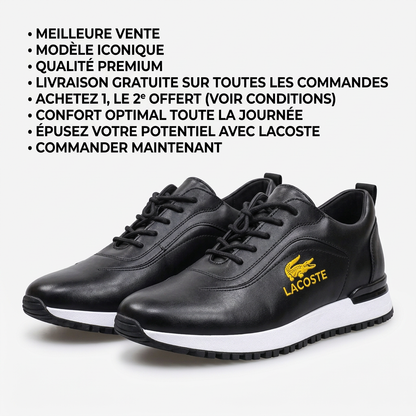 Baskets Premium en Cuir Noir – Élégance & Confort Quotidien