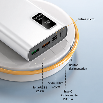 Power Bank Ultra-Rapide 22.5W - Énergie Inépuisable pour votre Smartphone