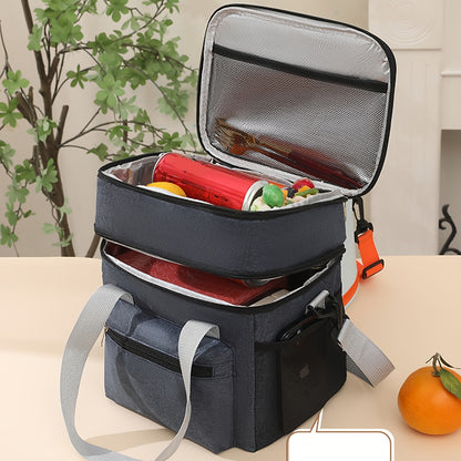Sac à Lunch Isolé Grand Format – Double Couche Étanche