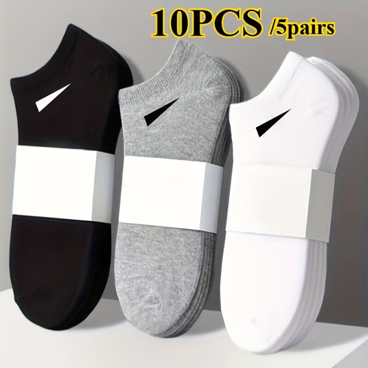 Lot de 10 Paires de Chaussettes Basses pour Femmes – Confort Quotidien, Respirantes & Antibactériennes