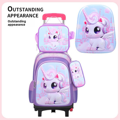 Pack Scolaire Premium Licorne 3-en-1 - Imperméable & Ergonomique