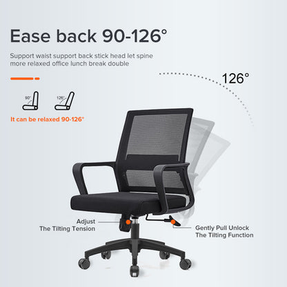 Chaise de Bureau Ergonomique Mesh Pro – Confort & Respirabilité