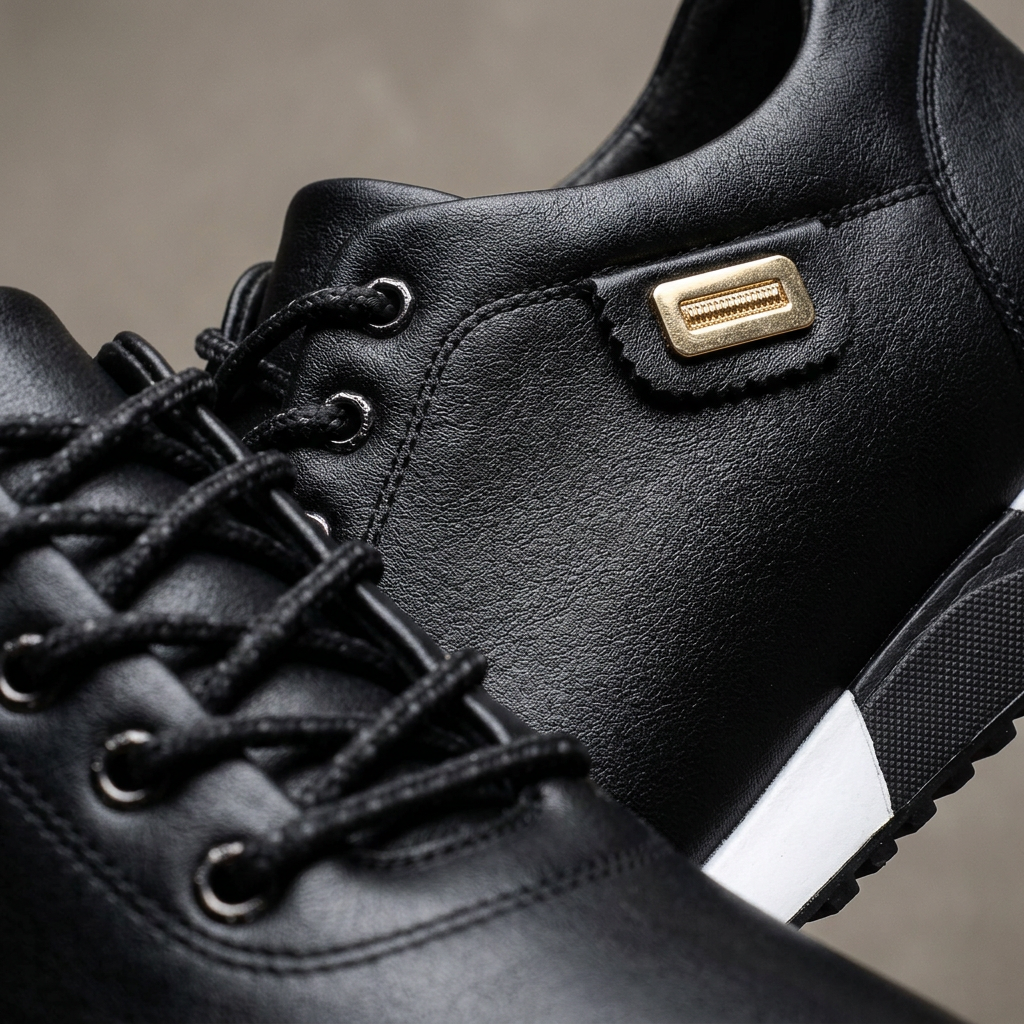 Sneakers Urban Prestige en Cuir Noir