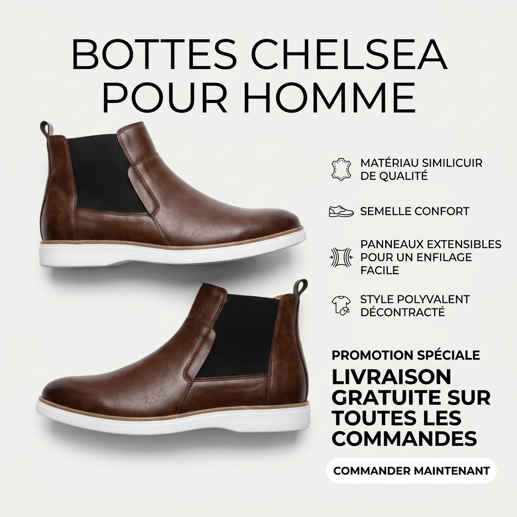Bottines Chelsea Premium - Élégance Urbaine & Confort