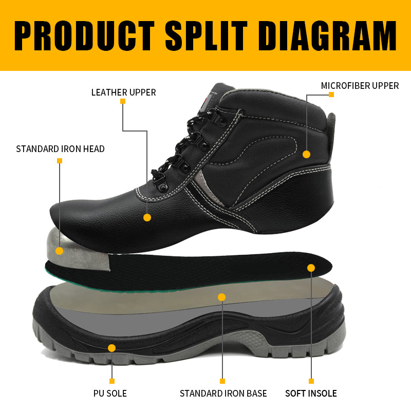Chaussures de Sécurité Ultra-Résistantes - Protection Totale & Confort