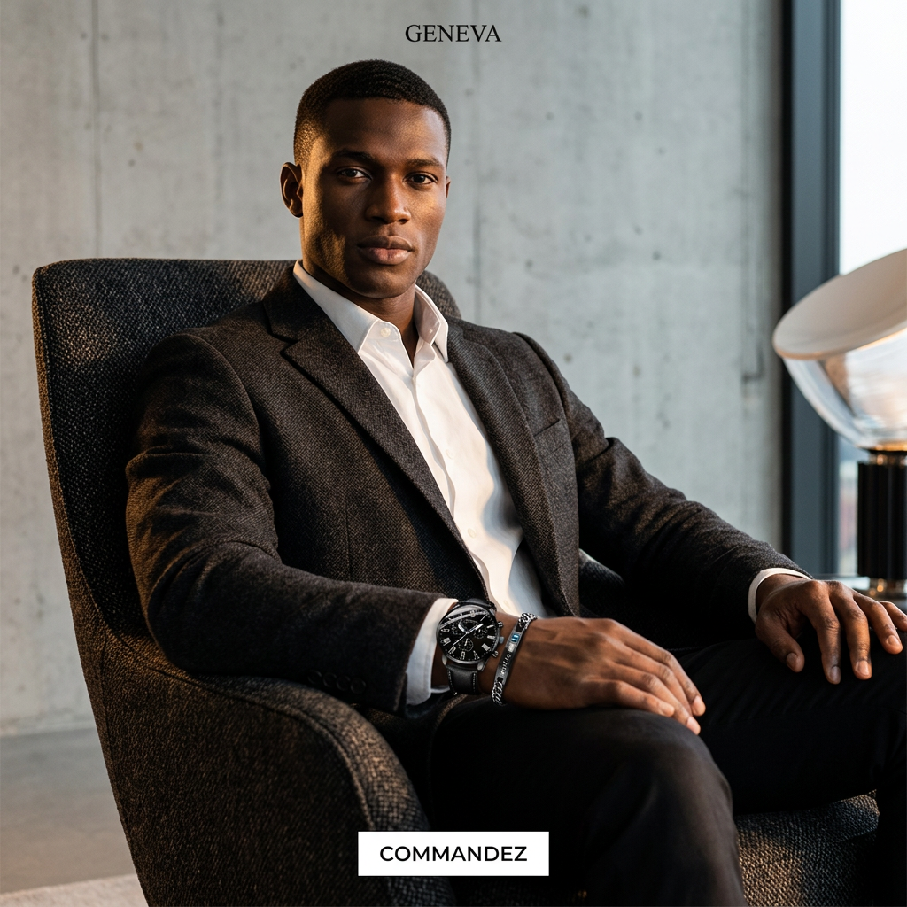 Montre Geneva Premium LP22 – Élégance Masculine & Design Quartz