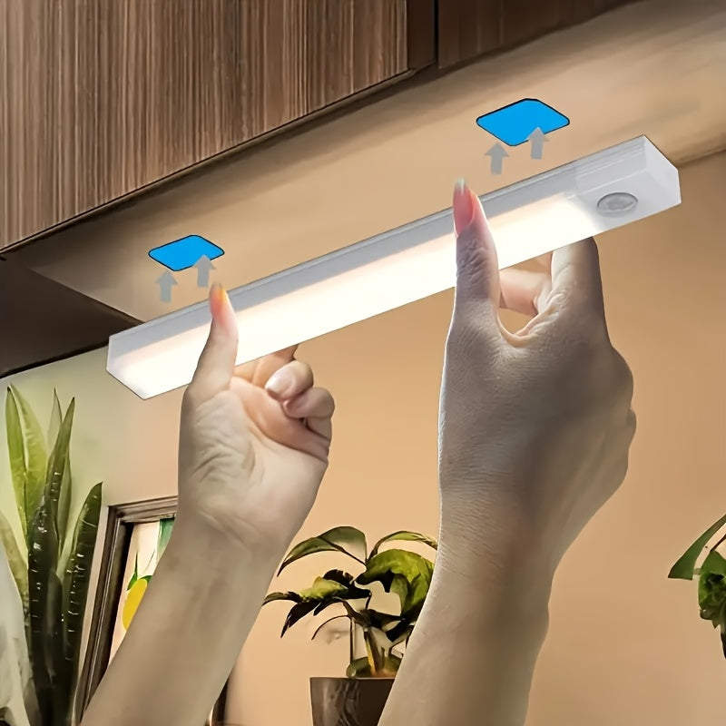 Barre Lumineuse d’Armoire à Induction Intelligente – Capteur de Mouvement Humain, Rechargeable USB