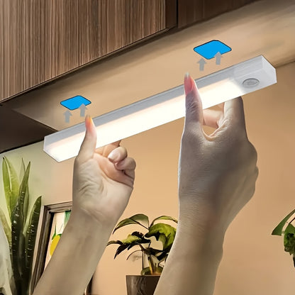 Barre Lumineuse d’Armoire à Induction Intelligente – Capteur de Mouvement Humain, Rechargeable USB