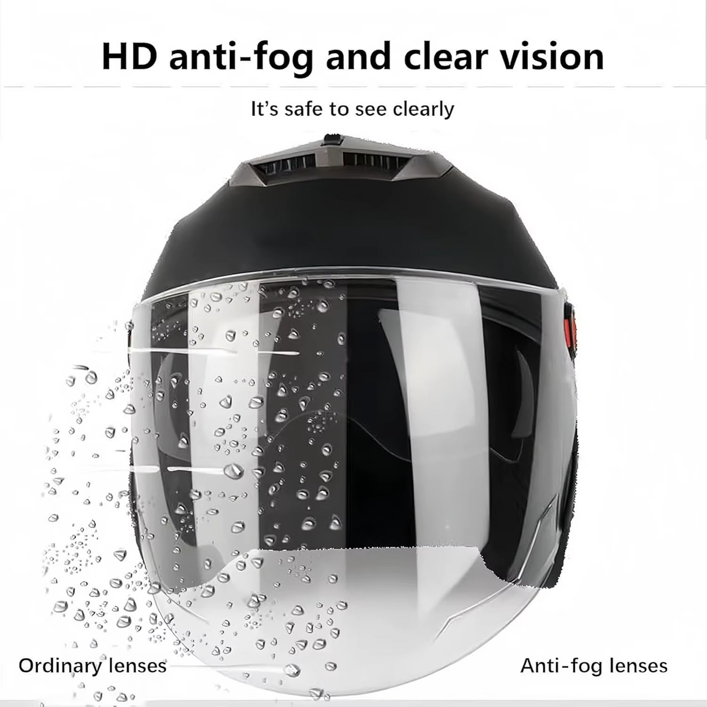 Casque de Moto Demi-Face en ABS