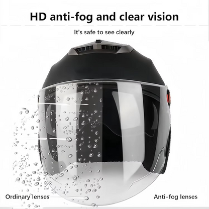 Casque de Moto Demi-Face en ABS