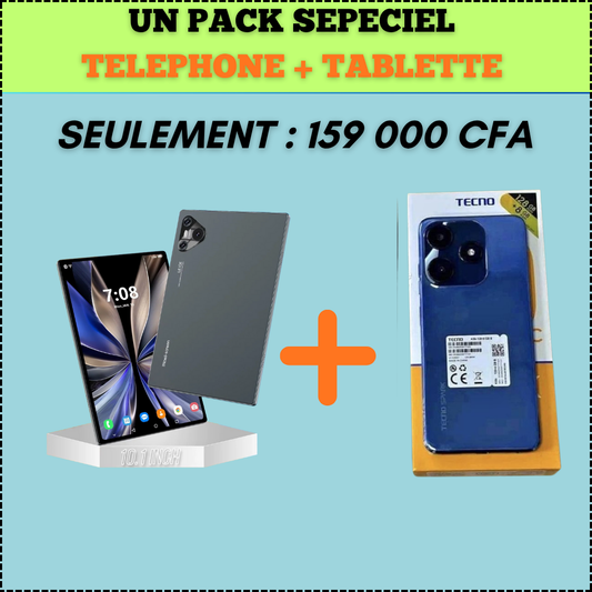 PACK OFFRE EXCLUSIVE : TECNO SPARK 10 PRO + TABLETTE 16 PRO