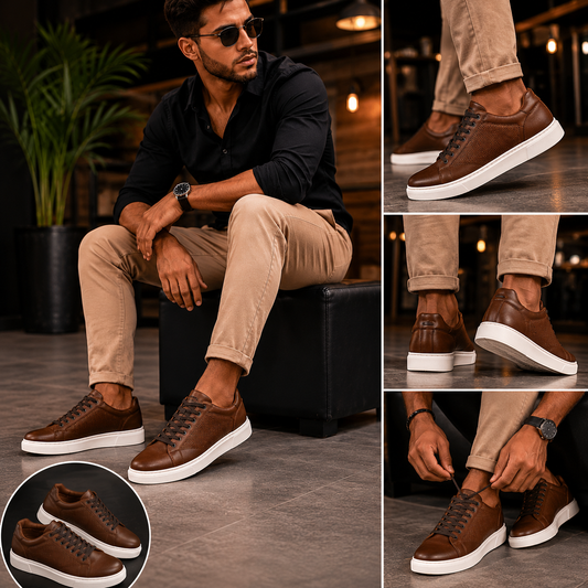 BASKETS EN CUIR PREMIUM – STYLE & CONFORT