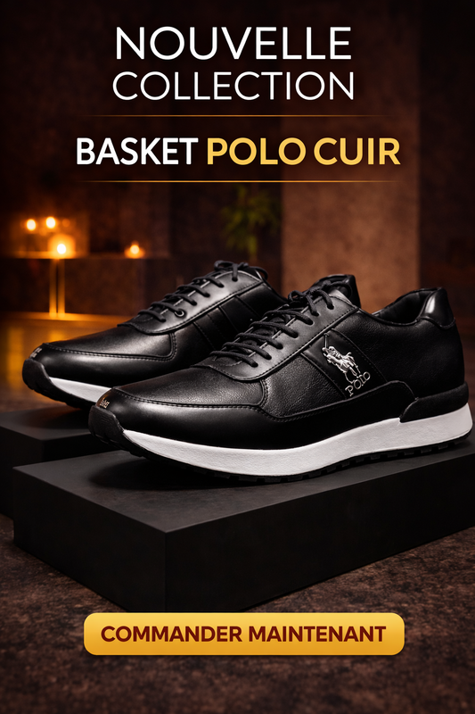 BASKET HOMME POLO – LUXE ÉDITION PREMIUM (VRAI CUIR)