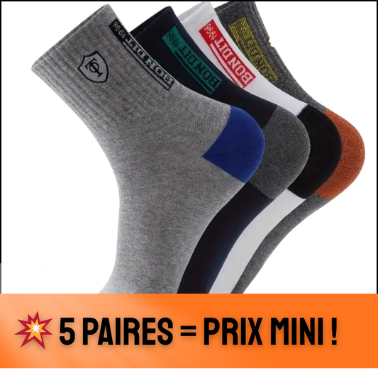 Lot de 5 Paires de Chaussettes pour Hommes