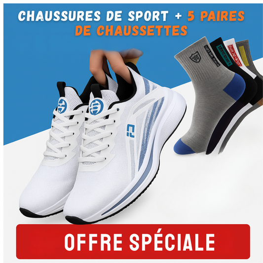 – CHAUSSURES + 5 PAIRES DE CHAUSSETTES