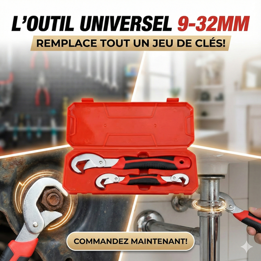 Clé à Poignée Réglable Multifonctions