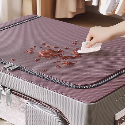 BOÎTE DE RANGEMENT PLIABLE AVEC CADRE EN ACIER – TISSU RÉSISTANT