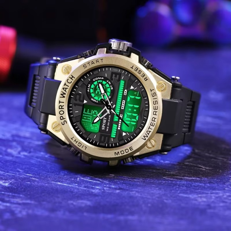 Montre original Numérique pour Hommes – Étanche & Moderne | Style LED Sport
