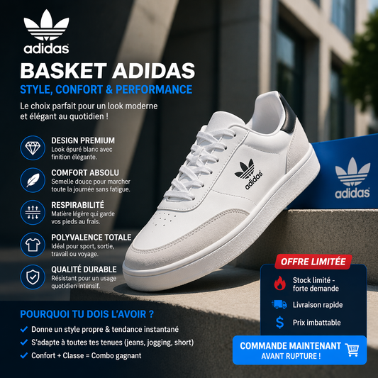 BASKET ADIDAS – CONFORT & SPORT