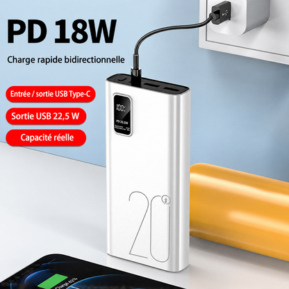 Power Bank Ultra-Rapide 22.5W - Énergie Inépuisable pour votre Smartphone