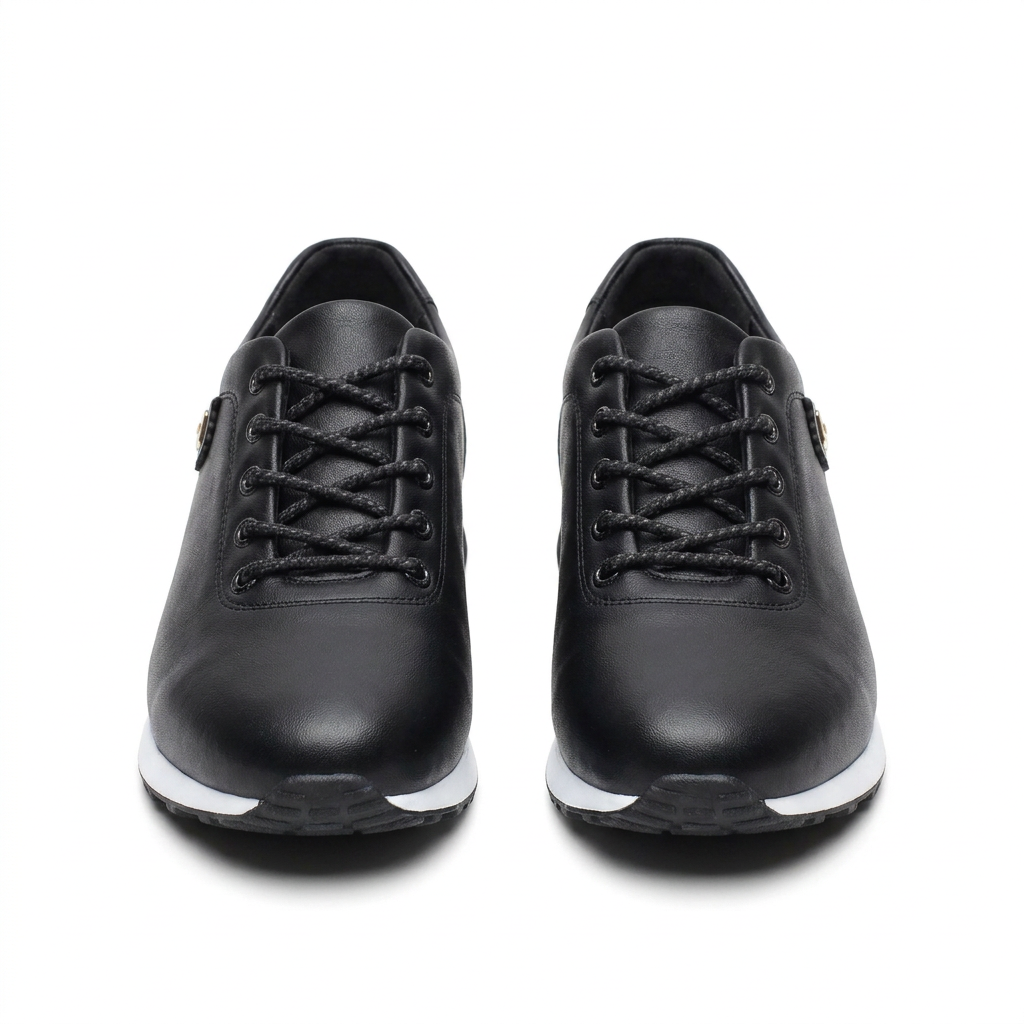 Sneakers Urban Prestige en Cuir Noir